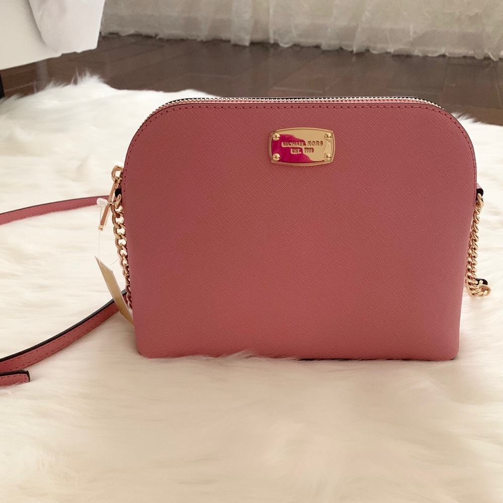 Michael Kors Cindy Rose Saffiano Crossbody Bag